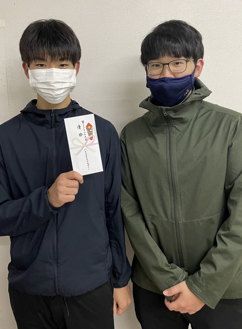 2022　中級男子1月大会　優勝 大山・大山　組　　